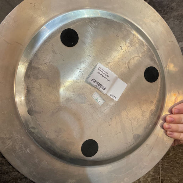 Silver Swirl Plate