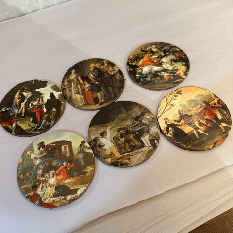 Set of Florentine coasters