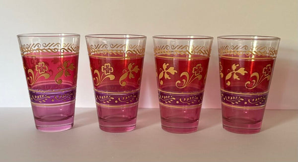 MID CENTURY ITALIAN CERVE COCKTAIL GLASSES - SET OF 4 | 5.5" H X 3.5" W