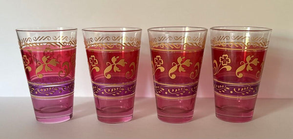 MID CENTURY ITALIAN CERVE COCKTAIL GLASSES - SET OF 4 | 5.5" H X 3.5" W