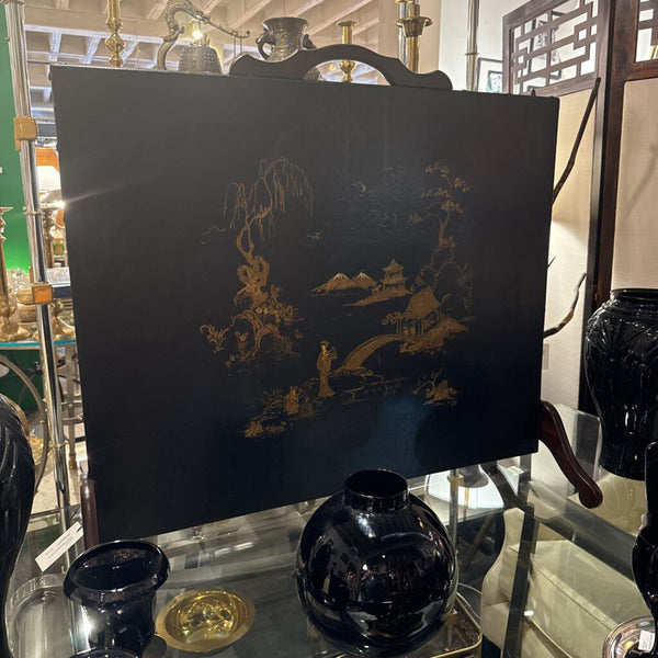 Hand painted chinoiserie Fireplace Screen L 36 x H 34