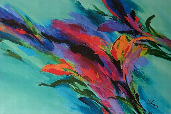 ABSTRACT PHILLIP SKOCZEN FRAMED ART PRINT HAND SIGNED, NUMBERED & FRAMED | 25"W X 20" H