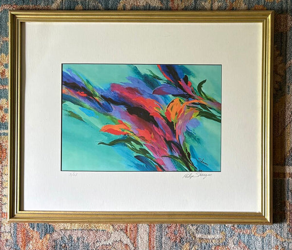 ABSTRACT PHILLIP SKOCZEN FRAMED ART PRINT HAND SIGNED, NUMBERED & FRAMED | 25"W X 20" H
