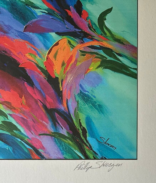 ABSTRACT PHILLIP SKOCZEN FRAMED ART PRINT HAND SIGNED, NUMBERED & FRAMED | 25"W X 20" H