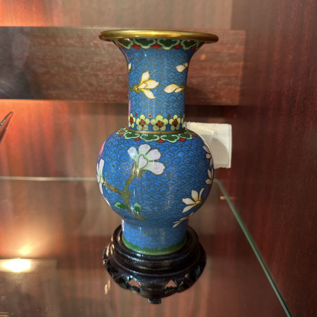 Small Cloisonne Base with stand