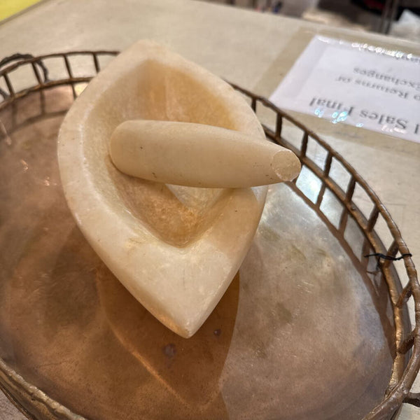 ANTIQUE MARBLE MORTER