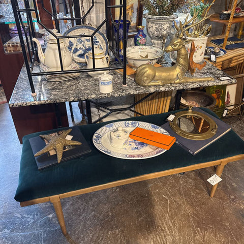 Granite Top Rectangle Bistro Table 24D 47L 30H IN STORE PICKUP ONLY