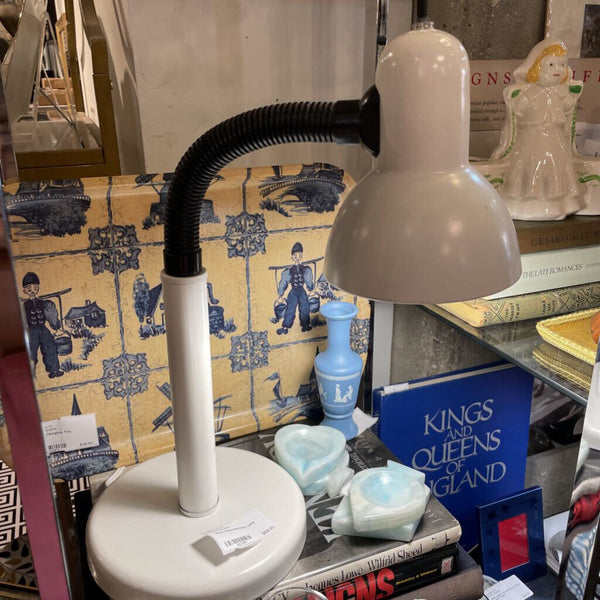 White Gooseneck Desk Lamp - IN STORE PICK UP ONLY