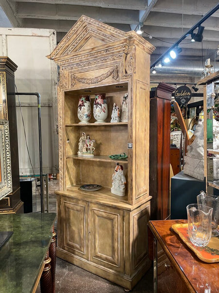 Lighted Cabinet 102 inches tall. 39 inches wide. 18 inches deep.