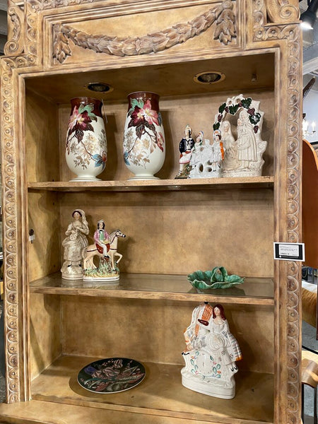 Lighted Cabinet 102 inches tall. 39 inches wide. 18 inches deep.