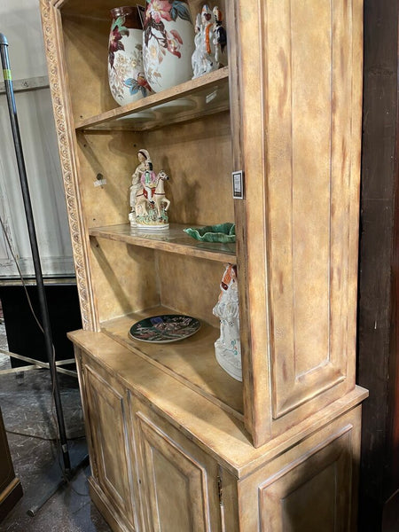 Lighted Cabinet 102 inches tall. 39 inches wide. 18 inches deep.