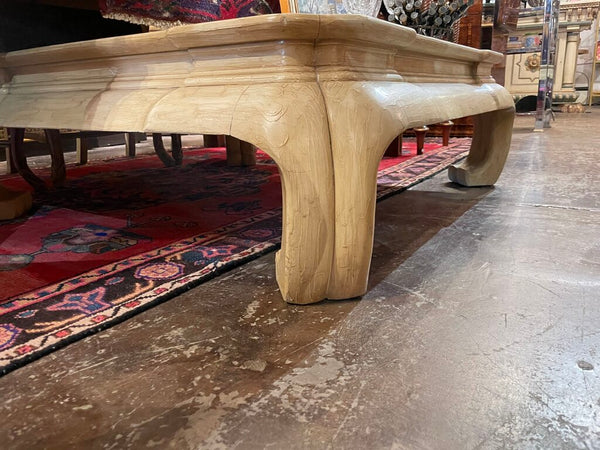 Asian Coffee Table 43 inches wide. 43 inches long. 15 inches tall.