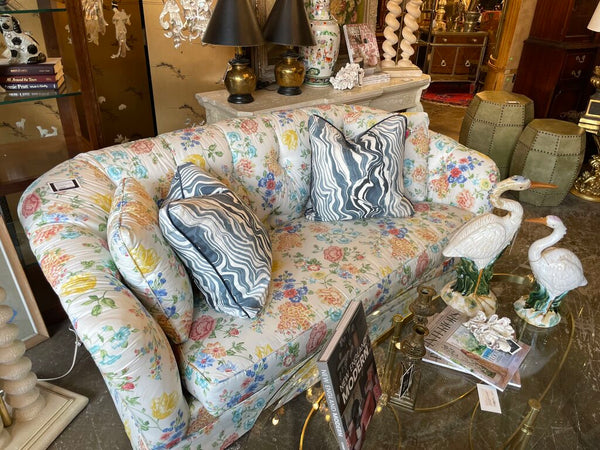 Cream Sofa Table 60 inches wide. 18 inches deep. 33 tall.