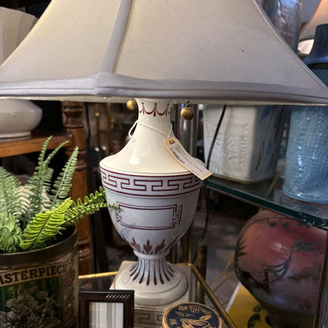 Vintage Urn lamp with Greek Key detail