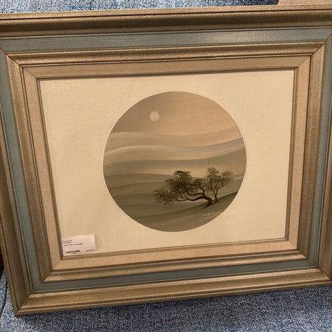 Oil of tree in moonlight 18x22