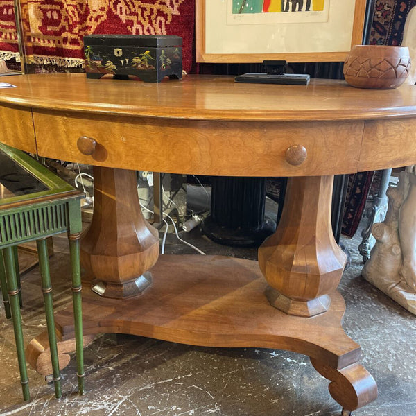 Oval Wood Sofa Table-- 46 in wide, 28 in deep, 30 in tall