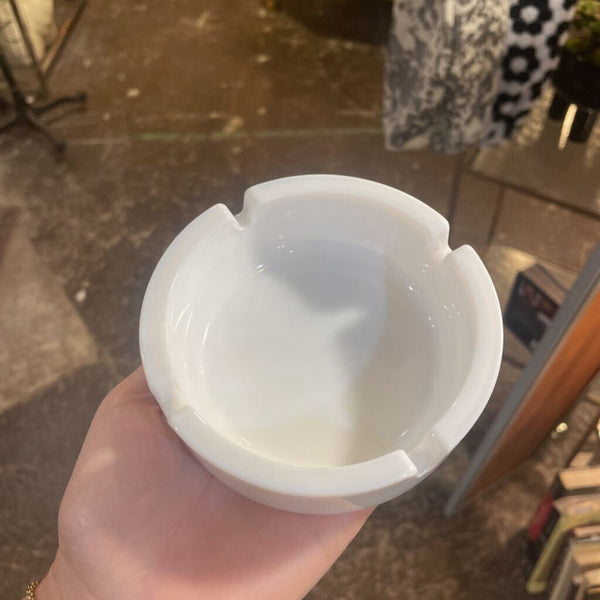 Milk Glass Ashtray - Made in France