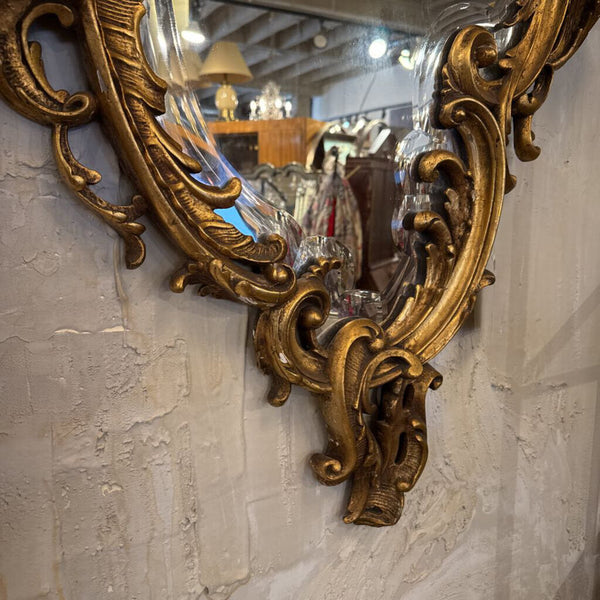 ANTIQUE CHINOISERIE MIRROR 44X29 IN STORE PICK UP ONLY