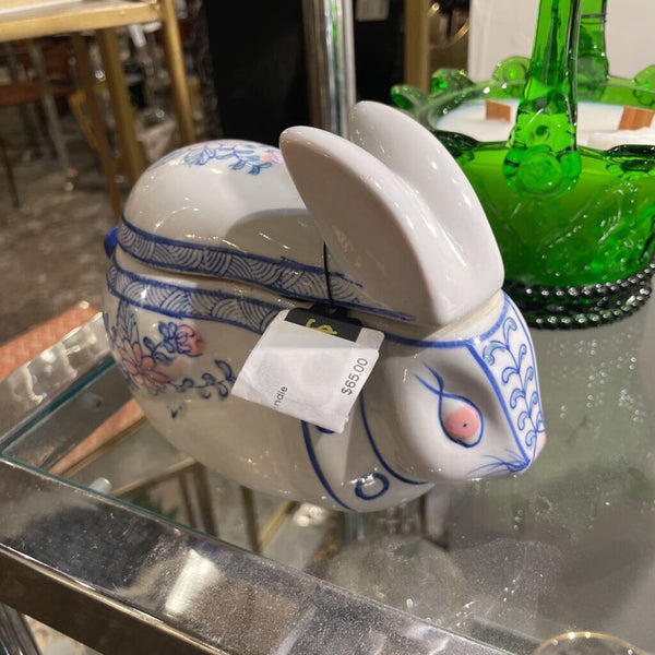 Porcelain Bunny Candle