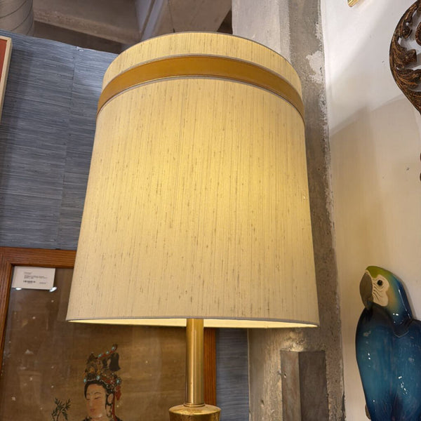 Mid Century Rembrandt Lamp Gold height 52 inches