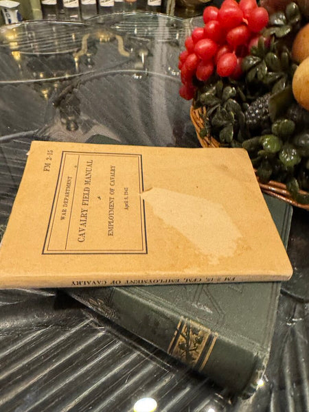 1941 Cavalry Field Manual Book