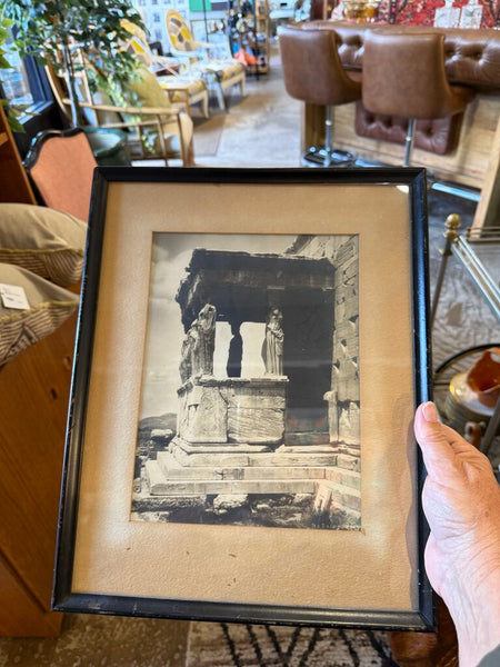 Vintage photograph of Roman ruin 12x16