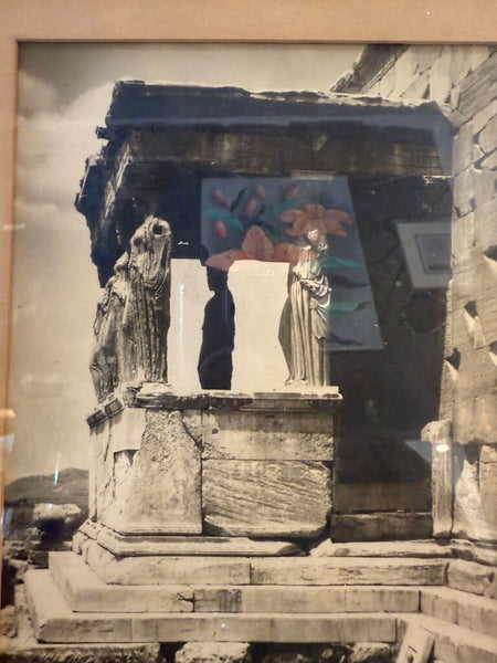 Vintage photograph of Roman ruin 12x16