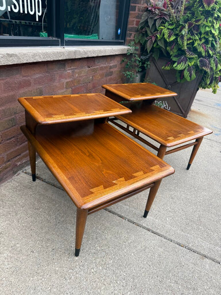 Pair of Lane Two Tier End Tables 28D 21L 21H IN STORE PICKUP ONLY