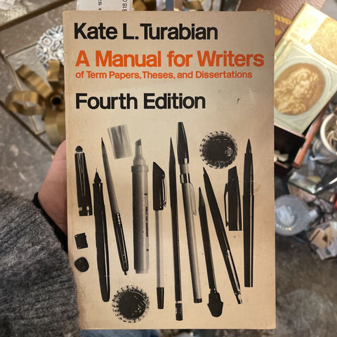 A Manual For Writers Book 1973