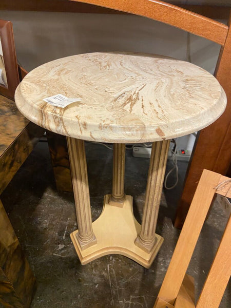 Small marble table -as found with chips