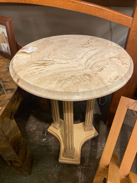 Small marble table -as found with chips