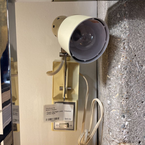 Cream Spotlight Lamp - industrial office style