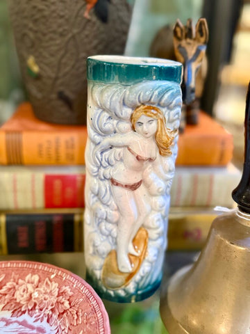 Mermaid tiki glass