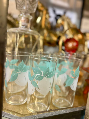 Set of six vintage Welch's juice glasses