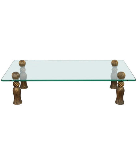 SALE! 1/2 PRICE!! was $1200 - now $600 Arthur Court Tassel Table - In Store Pick-Up Only 42”in sq. X 14 H