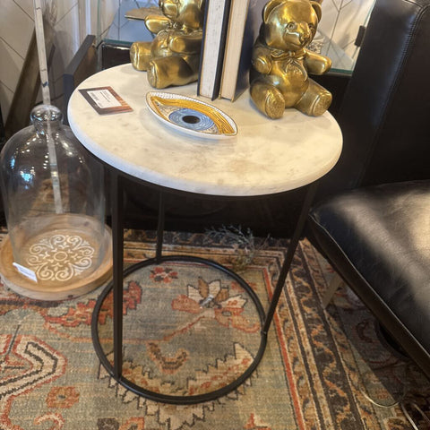 Marble round table 16x20