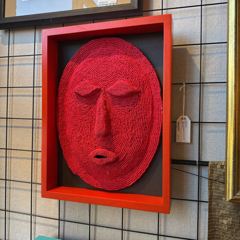 "Ruth" Handbeaded mask by artist David Dow
