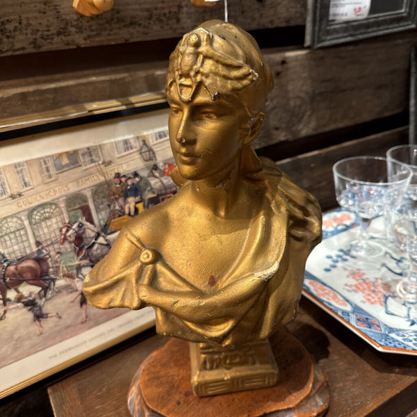 Vintage Gold Bust labeled Orient 8x12