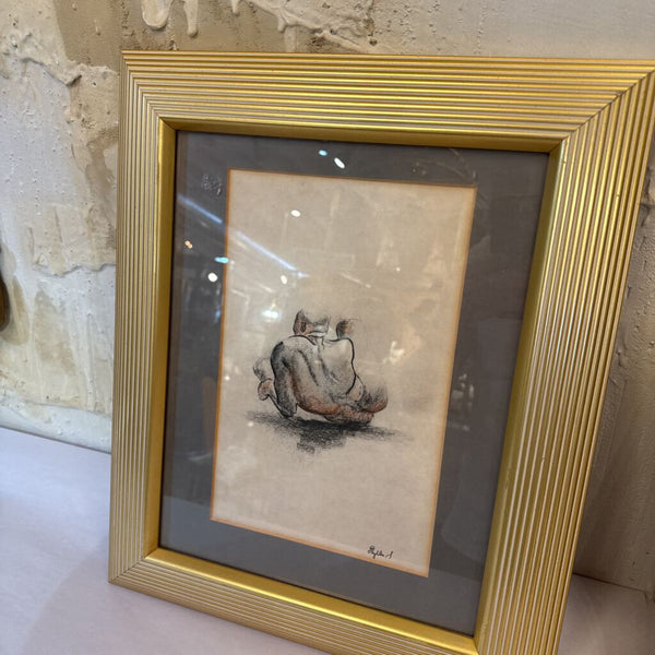 PAIR FRAMED NUDES 15X18