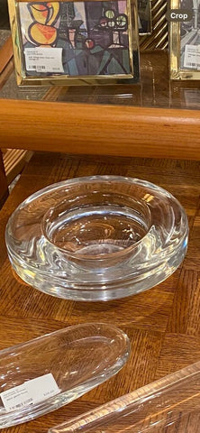 Heavy glass bowl