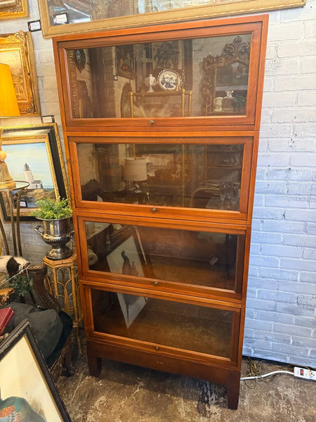 4 Door Globe Wernicke Barrister Bookcase 33W 13D 69.5H as found IN STORE PICKUP ONLY