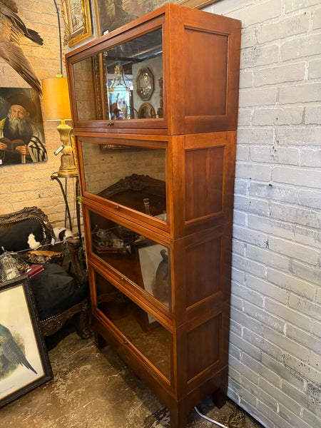 4 Door Globe Wernicke Barrister Bookcase 33W 13D 69.5H as found IN STORE PICKUP ONLY