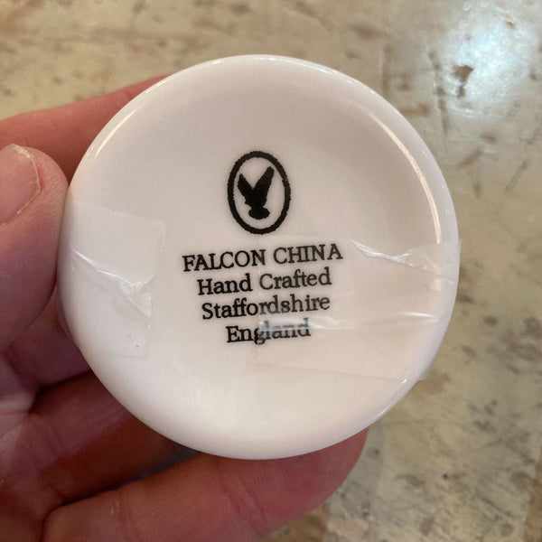 English porcelain Staffordshire round box (2")