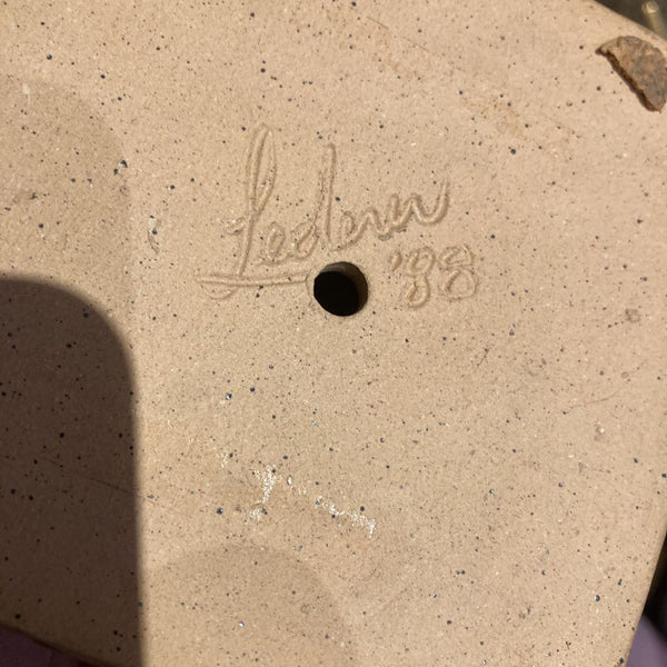 Vintage pottery pyramid (4x4 in)