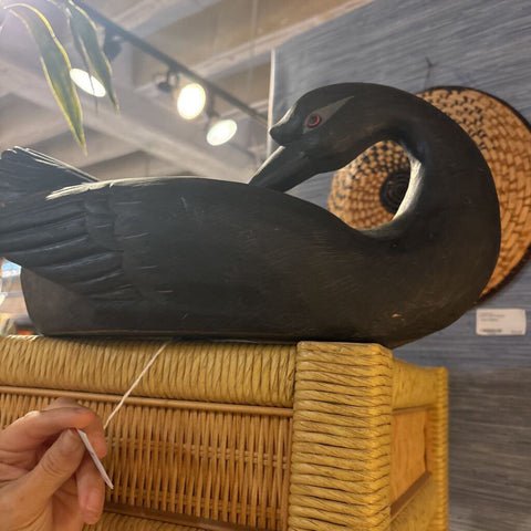 Large Wood carved Duck decoy