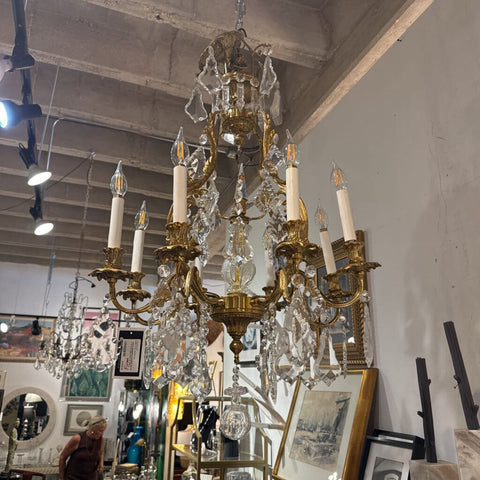 VINTAGE FRENCH CHANDELIER 30 X 22 IN STORE PICK UP ONLY