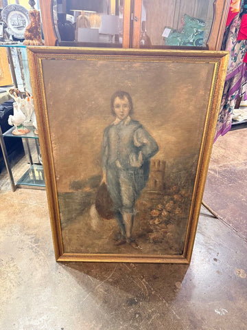 VINTAGE BOY BLUE PAINTING 33X48 IN STORE PICK UP ONLY