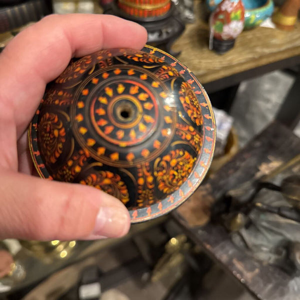 Round Hand Painted Trinket Box