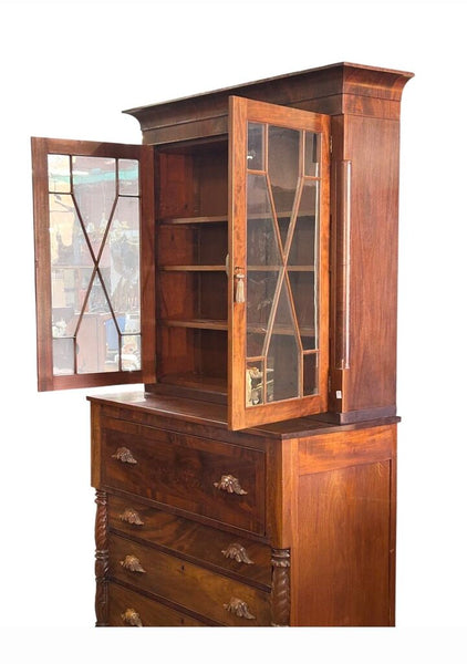 THOMAS DAY COLLECTION SECRETARY BOTTOM 46X48X23 TOP 47X47X11 TOTAL HEIGHT 103 IN STORE PICK UP ONLY