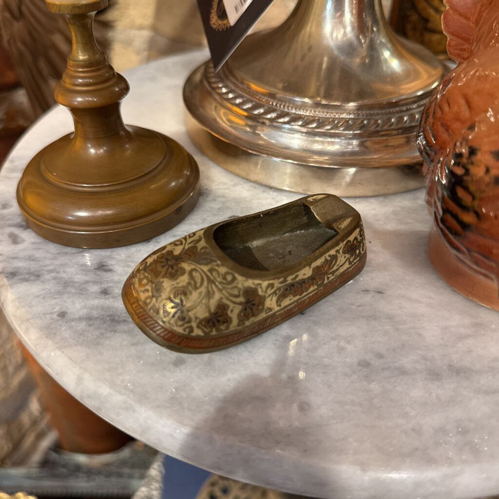 Brass Shoe Ashtray